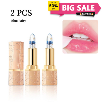 🔥LAST DAY - BUY 1 GET 1 FREE JUST $12.49 EACH👄Crystal Flower Temperature Color Change Jelly Lipstick