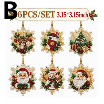 🎄 DIY Christmas Diamond Art Ornament Set ✨