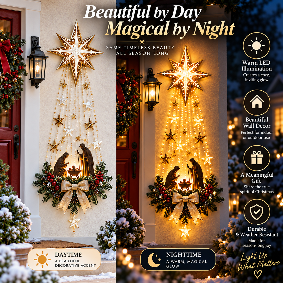 ⭐Bethlehem Star Christmas Nativity Light Decor