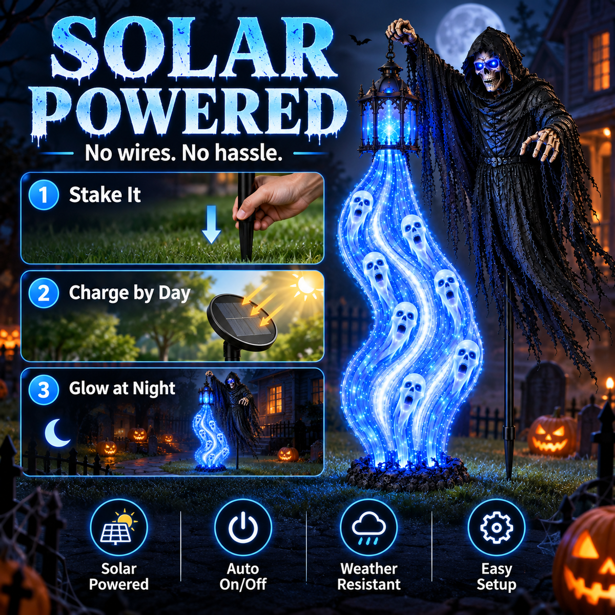 🔥 Limited Halloween Deal – Solar Reaper Soul Lantern Yard Display