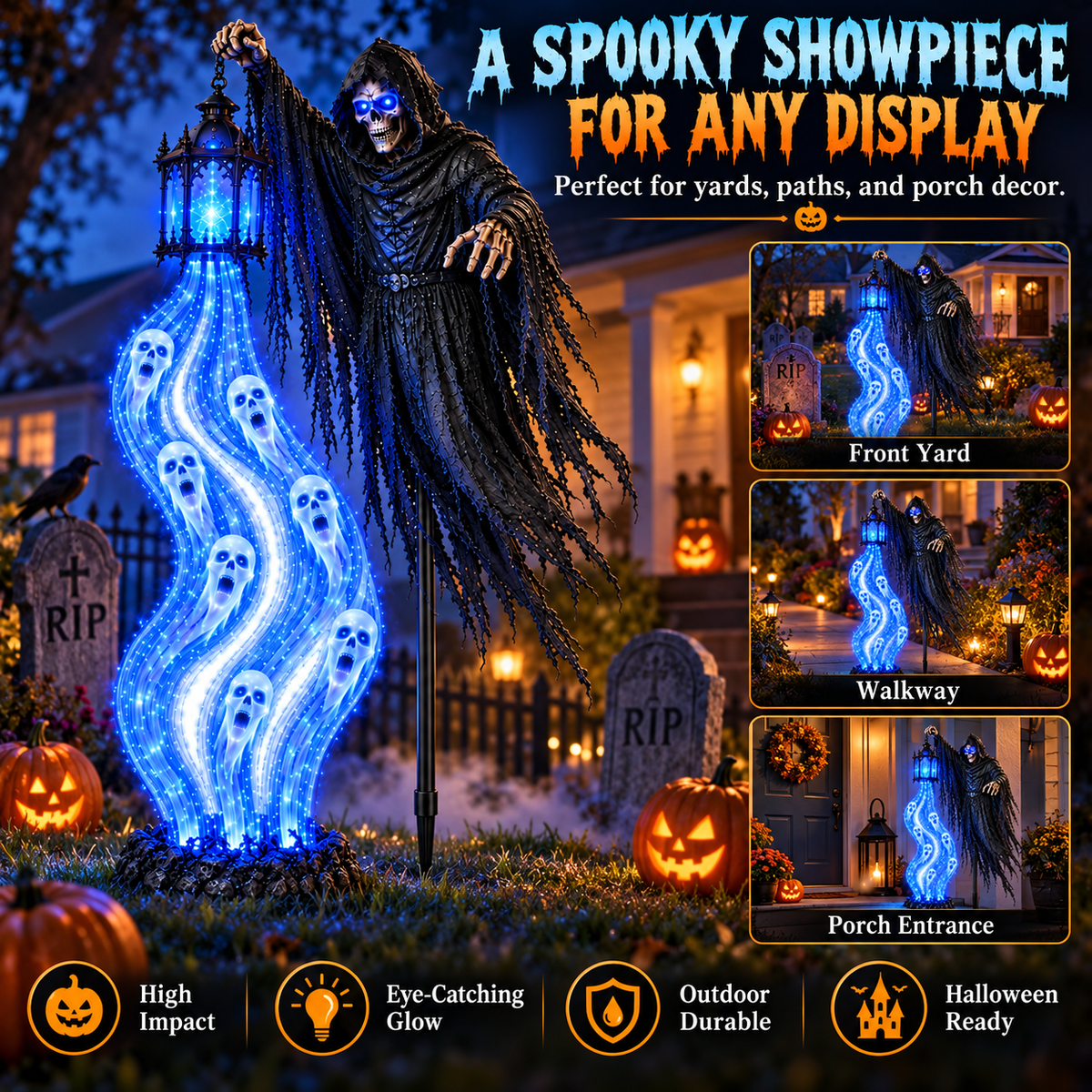 🔥 Limited Halloween Deal – Solar Reaper Soul Lantern Yard Display