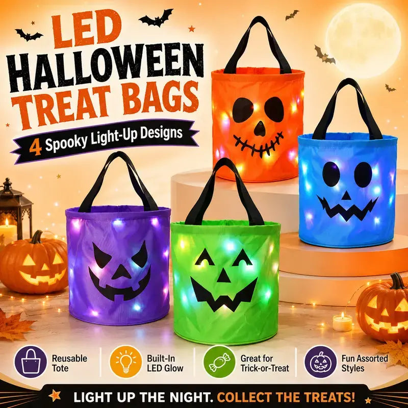 Halloween Candy in Buckets