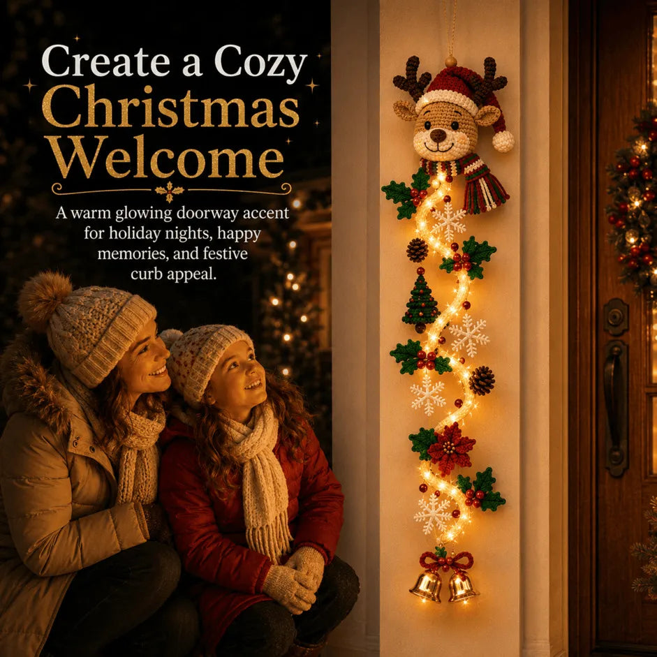 Glowing Christmas Door Hanger