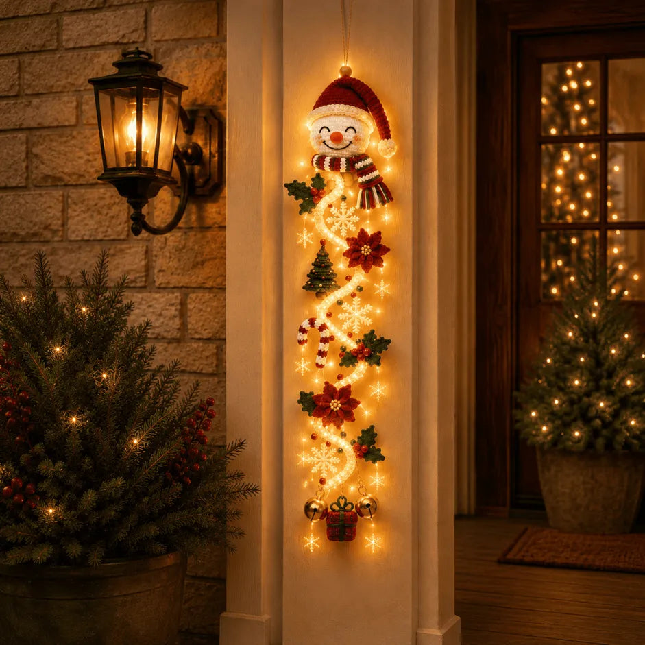 Glowing Christmas Door Hanger