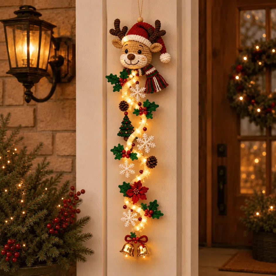 Glowing Christmas Door Hanger