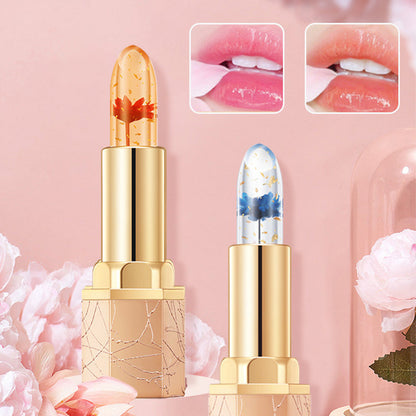🔥LAST DAY - BUY 1 GET 1 FREE JUST $12.49 EACH👄Crystal Flower Temperature Color Change Jelly Lipstick