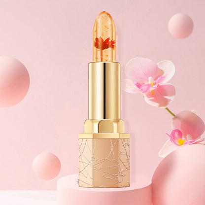 🔥LAST DAY - BUY 1 GET 1 FREE JUST $12.49 EACH👄Crystal Flower Temperature Color Change Jelly Lipstick